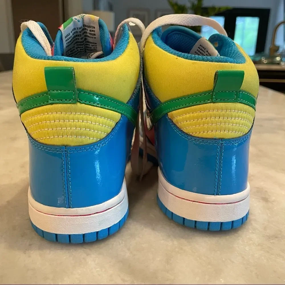 Nike Dunk High GS Cherry / Blue-Green - Yellow Rare